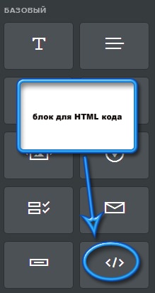 блок для HTML кода